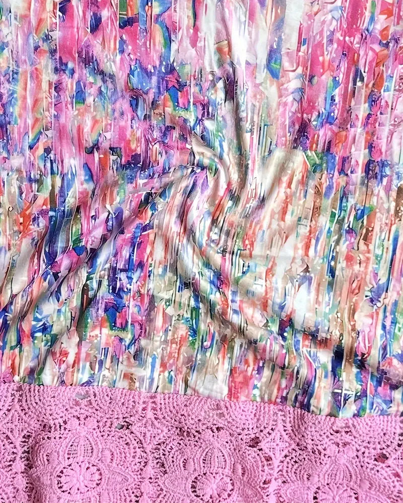 Blouse Colorée Imprimée Mode Street