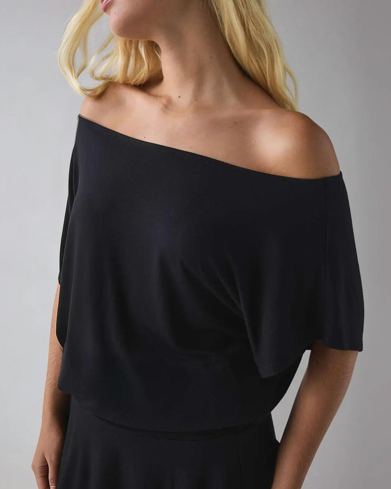 Robe Off-Shoulder Large Chauve-Souris