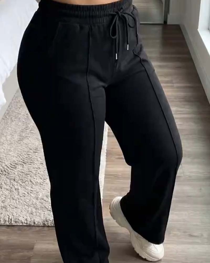 Sweatpants Cordon Jambe Droite
