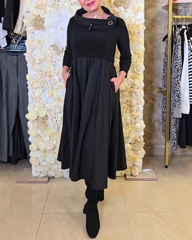 Robe Tendance Street Uni A-Ligne