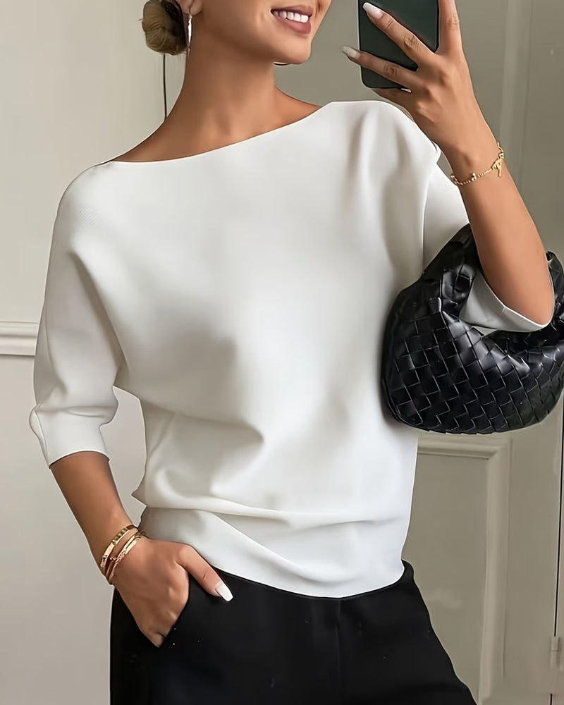 Haut Off-The-Shoulder Manches 3/4