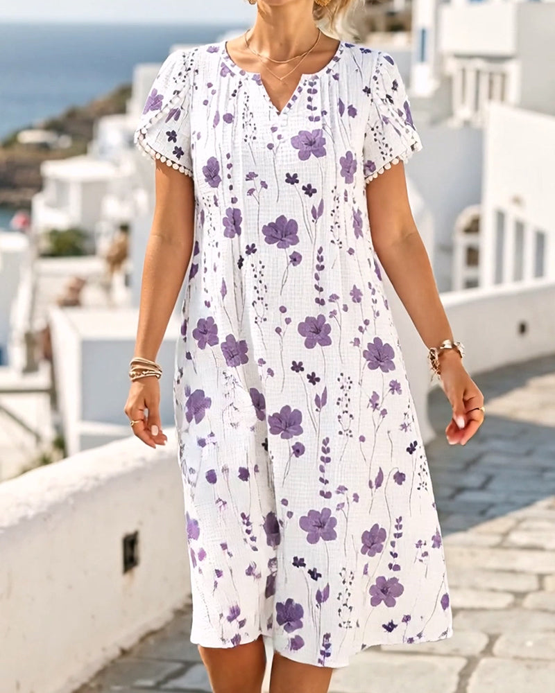 Robe Décontractée Imprimé Texturée