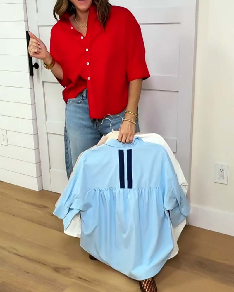 Chemise Revers Lâche Unie