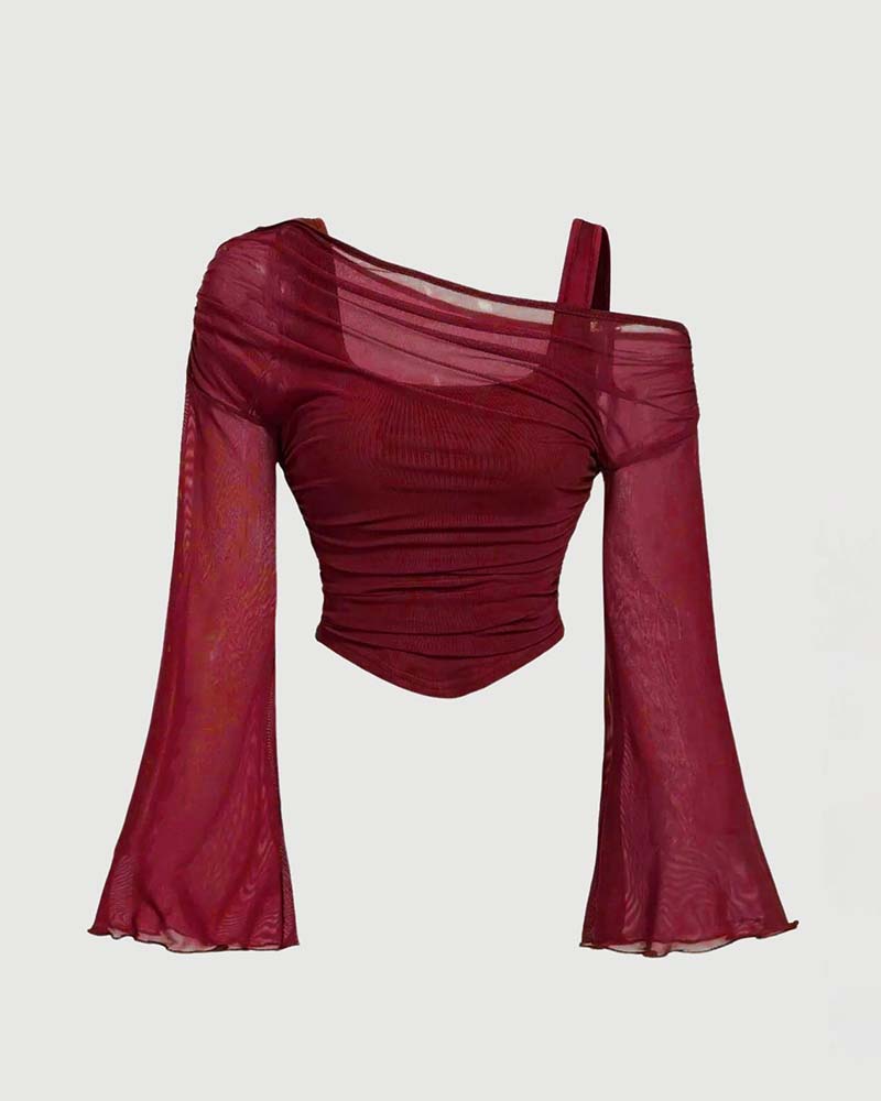 Chemisier Maille Volanté Manche Longue Cami