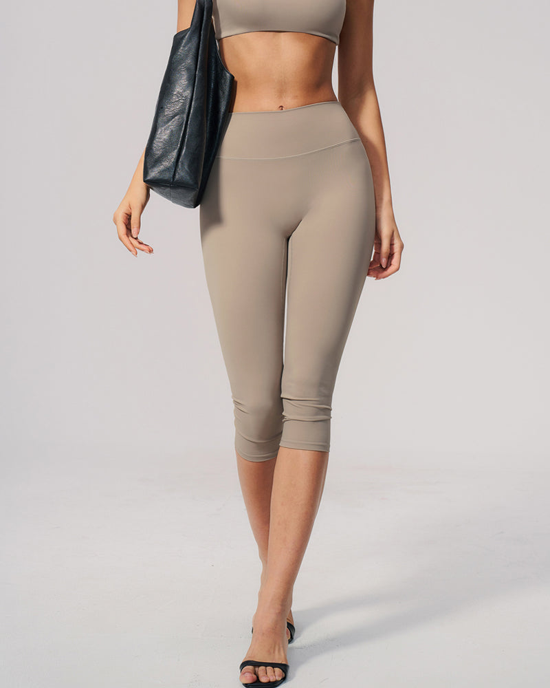 Leggings Yoga Taille Haute Mi-Longue