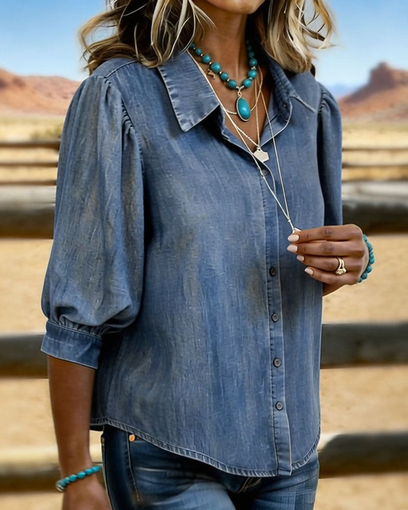 Chemise Bubble Manches Courtes En