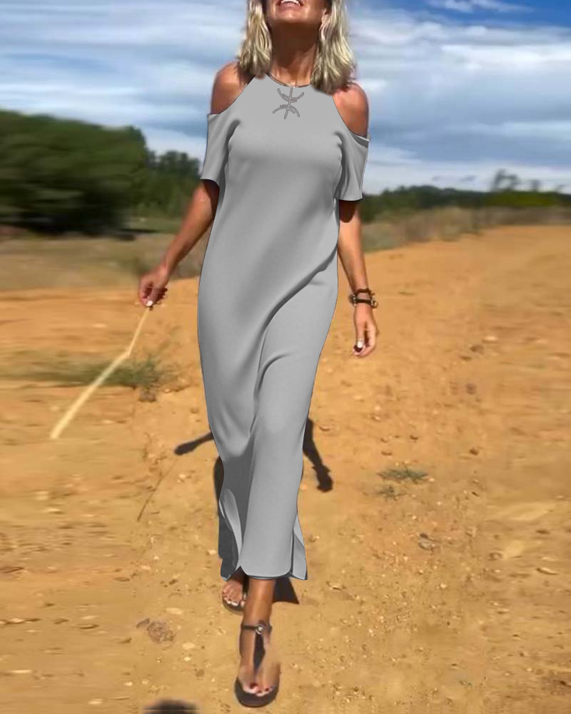 Robe Mode Décontractée Dénudée Slim