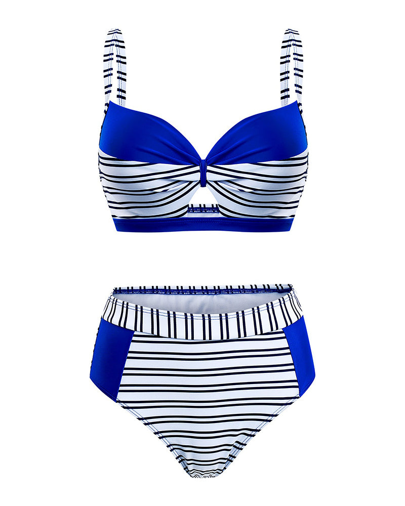 Bikini Rayé Évidé