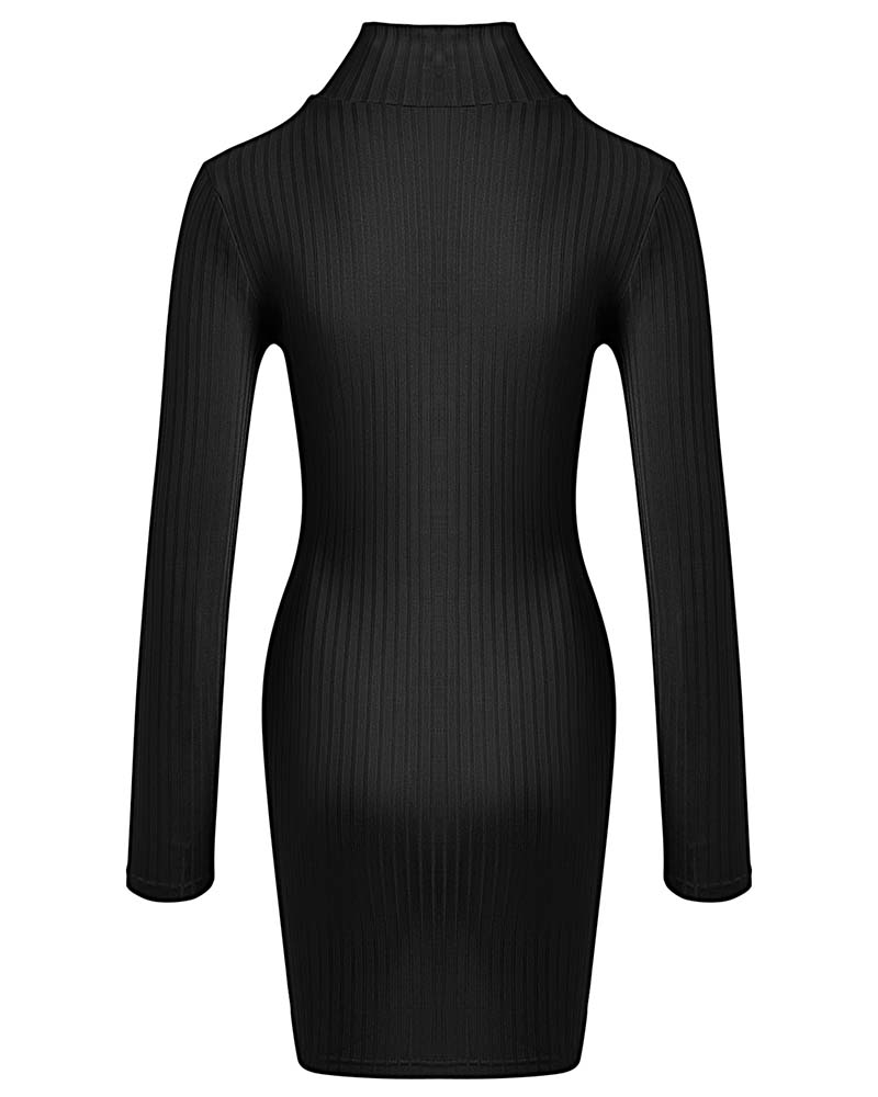 Robe Solid Color Skinny Casual