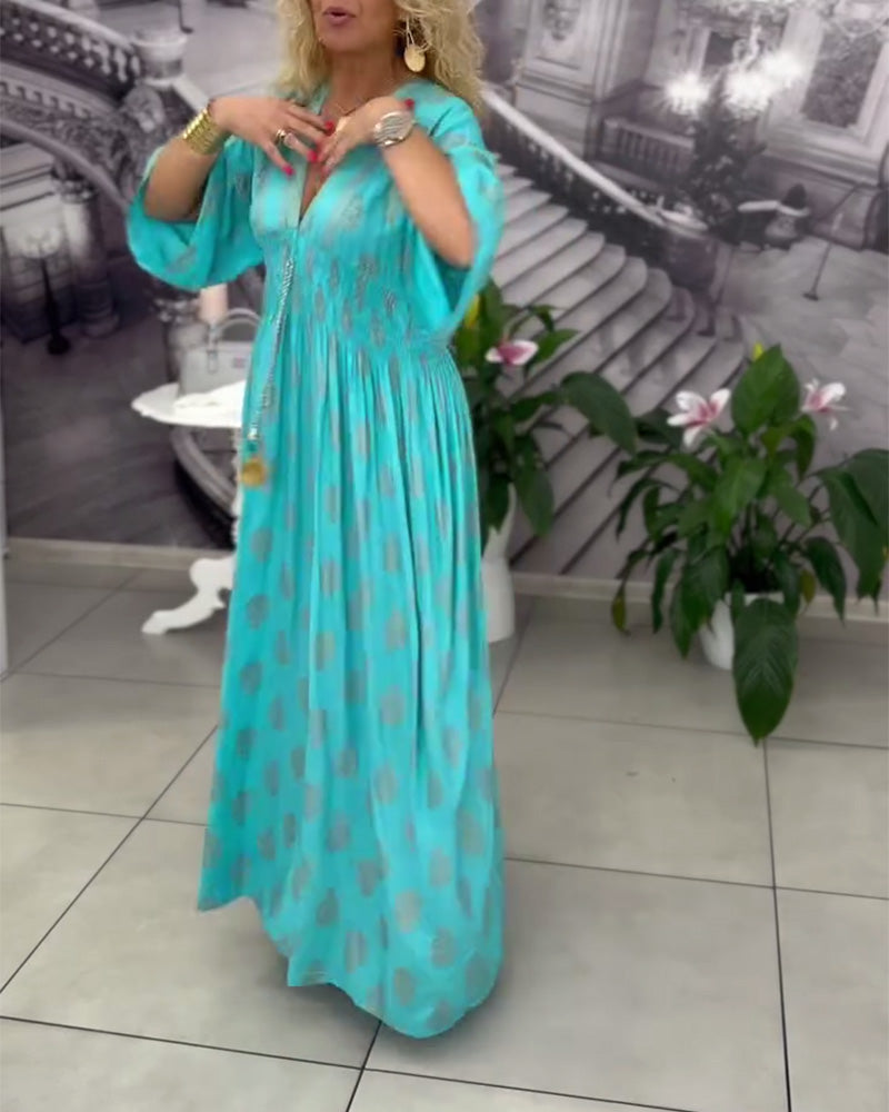 Robe Ample Imprimé Vacances Taille Maxi