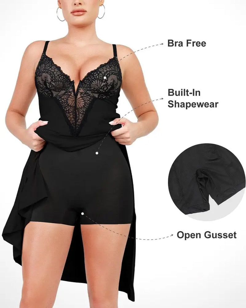 Robe Maxi À Bretelles En Dentelle