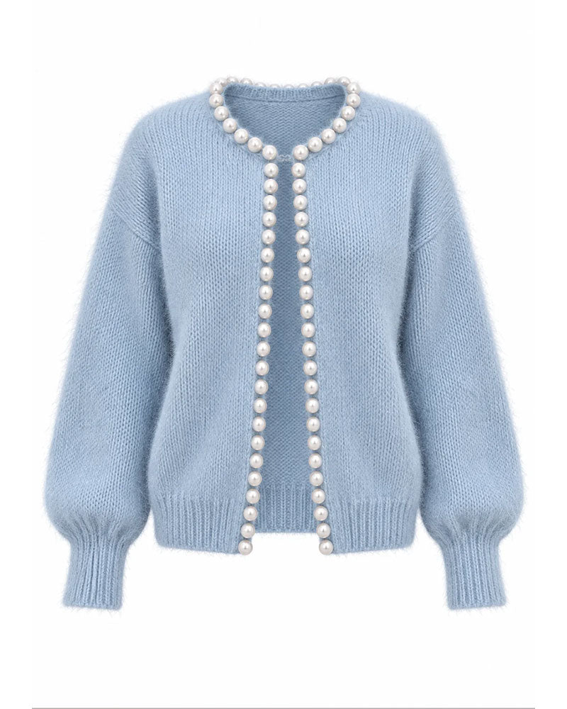 Cardigan Doux Perle Pull