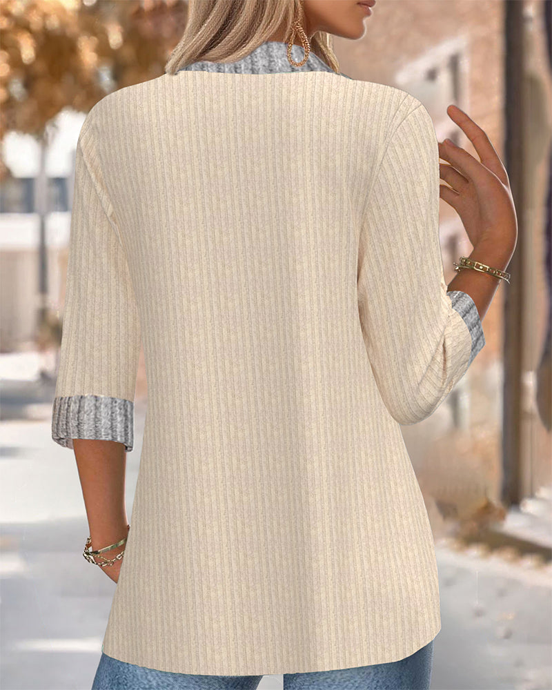 Top Revers Manches Longues