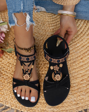 Sandales Bout Rond Plat Respirant