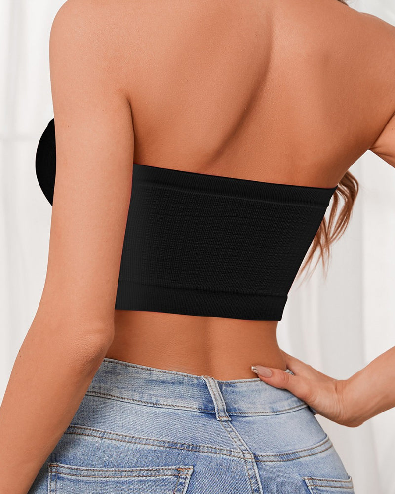 Lingerie Sans Bretelles Unie Bandeau