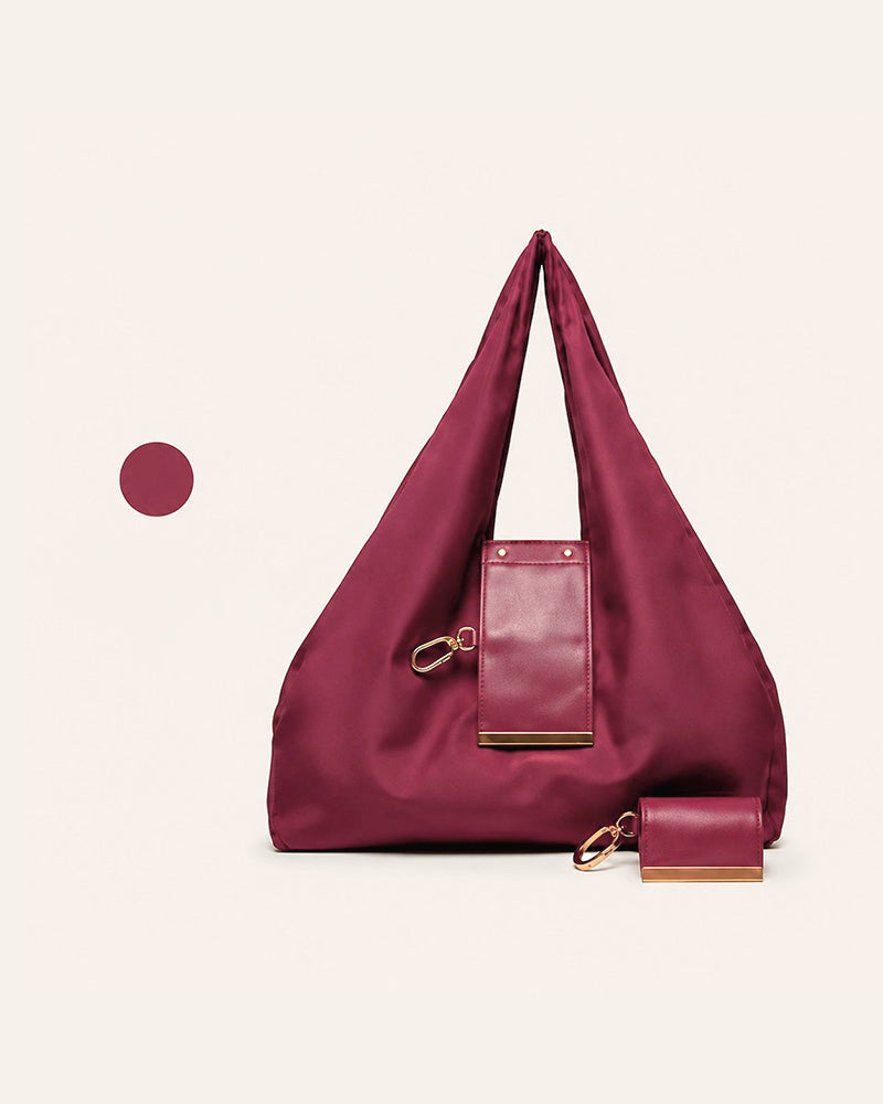 Sac Transformable Charm – Tote En Cuir Vegan Élégant & Charm Porte-Clés