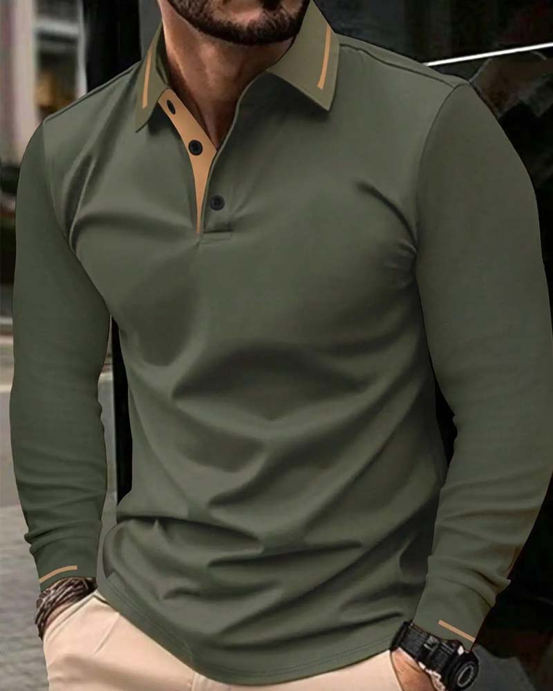 T-Shirt Col En V Côtelé Unie Homme
