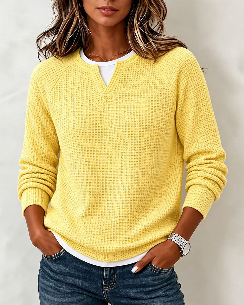 Sweat Uni Raglan Manches Longues