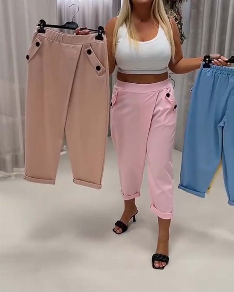 Pantalon Designer Cheval Visage Harem