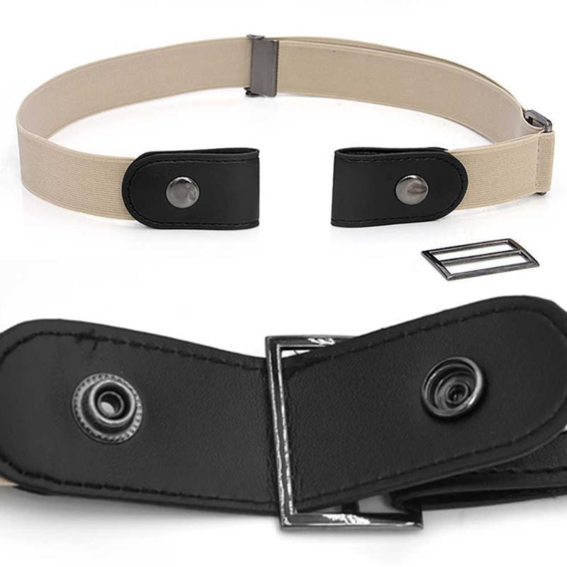 JasGood Lot de 2 ceintures sans boucle, ceinture élastique invisible, ceinture extensible pour homme et femme, ceinture réglable sans boucle pour pantalon en jean, D-noir bleu, taille:55cm-90cm JasGood Lot de 2 ceintures sans boucle, ceinture élastique invisible, ceinture extensible pour homme et femme, ceinture réglable sans boucle pour pantalon en jean, D-noir bleu, taille:55cm-90cm