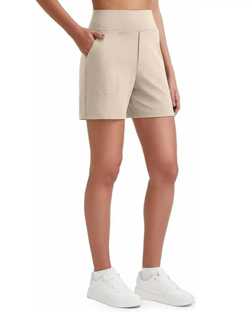 Short Taille Haute Athlétique Course