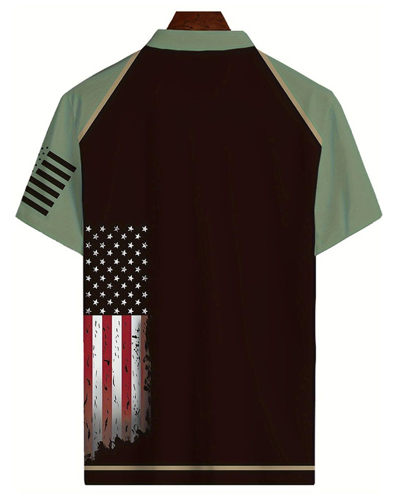 T-shirt Homme À Col Revers, Manches Courtes