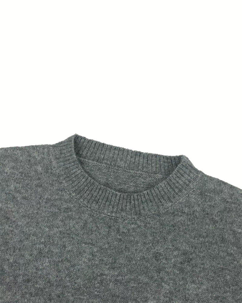 Pull Col Rond Côté Fente