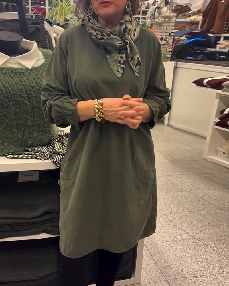 Robe Manche Longue Loose Grande Taille