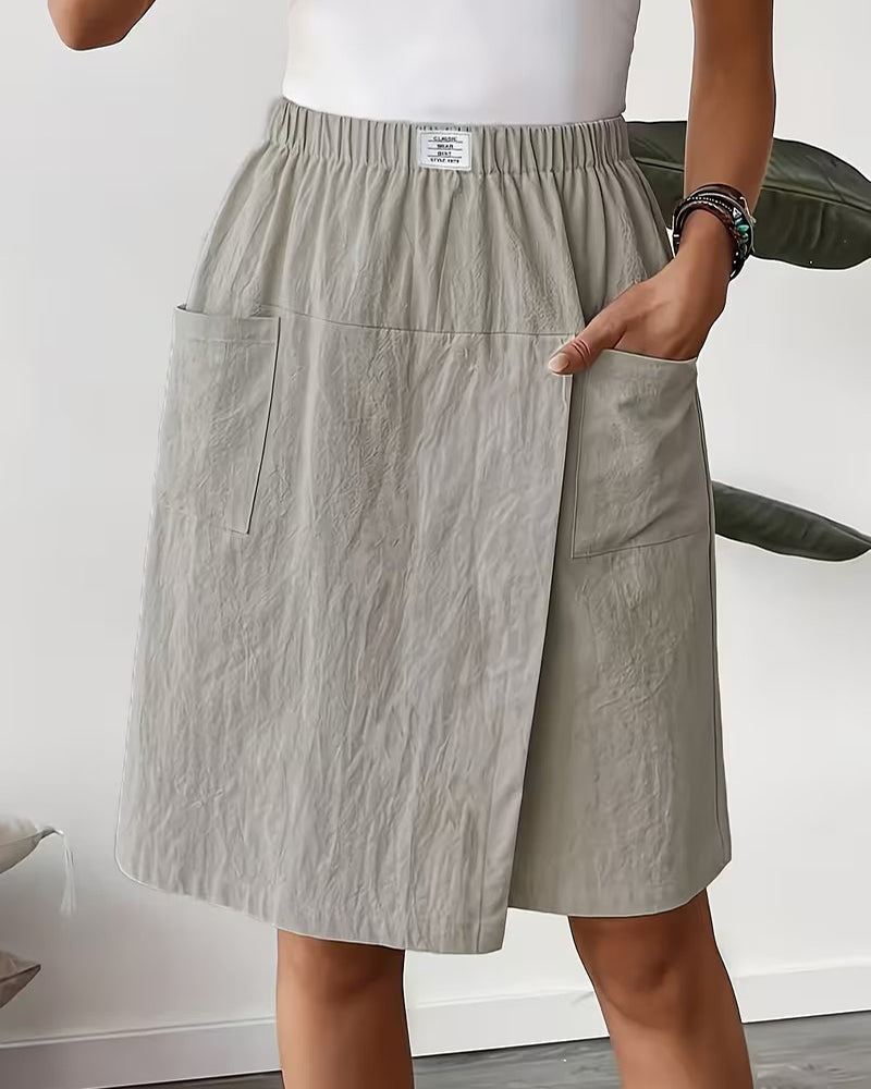 Shorts 100% Coton Décontracté Poche Design