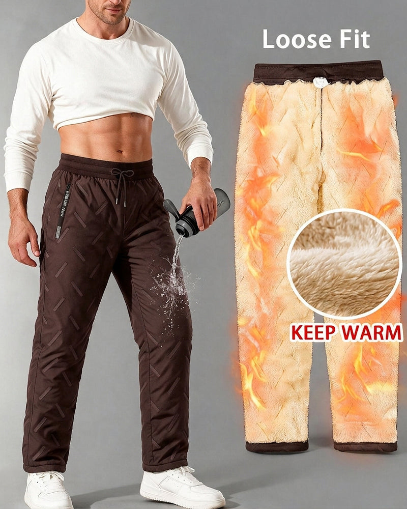 Pantalon Homme Chaud Poche Cordon