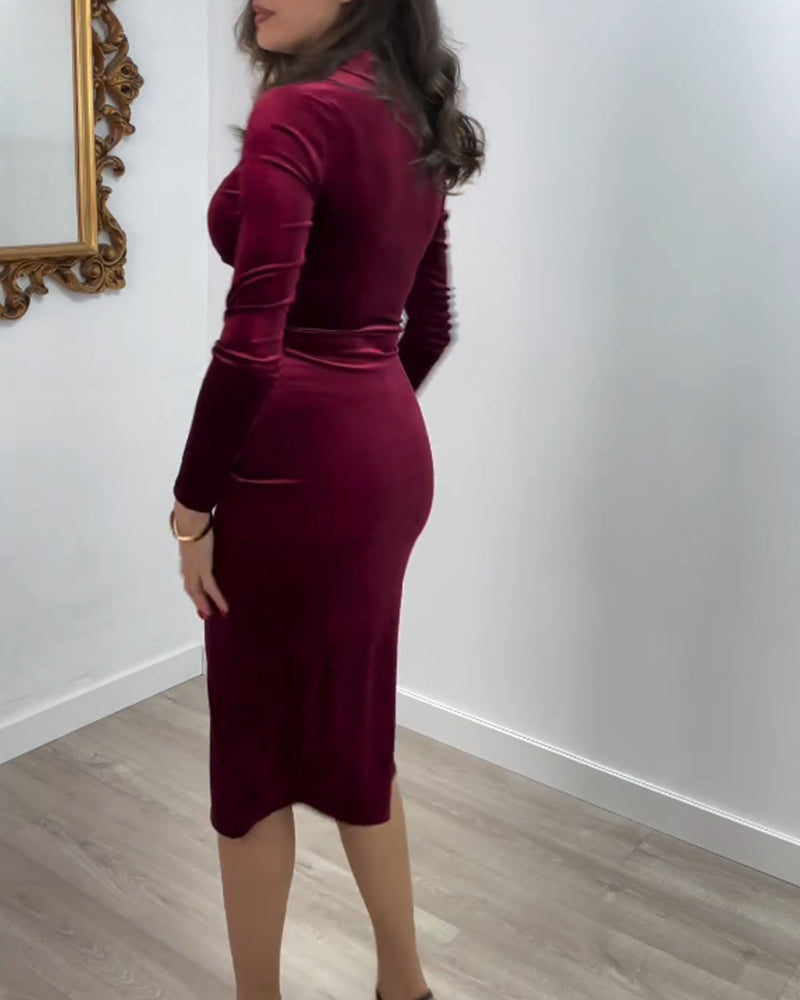 Robe décontractée à imprimé motif abstrait