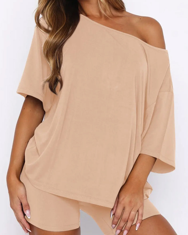 Ensemble Deux Pièces Texturé Uni