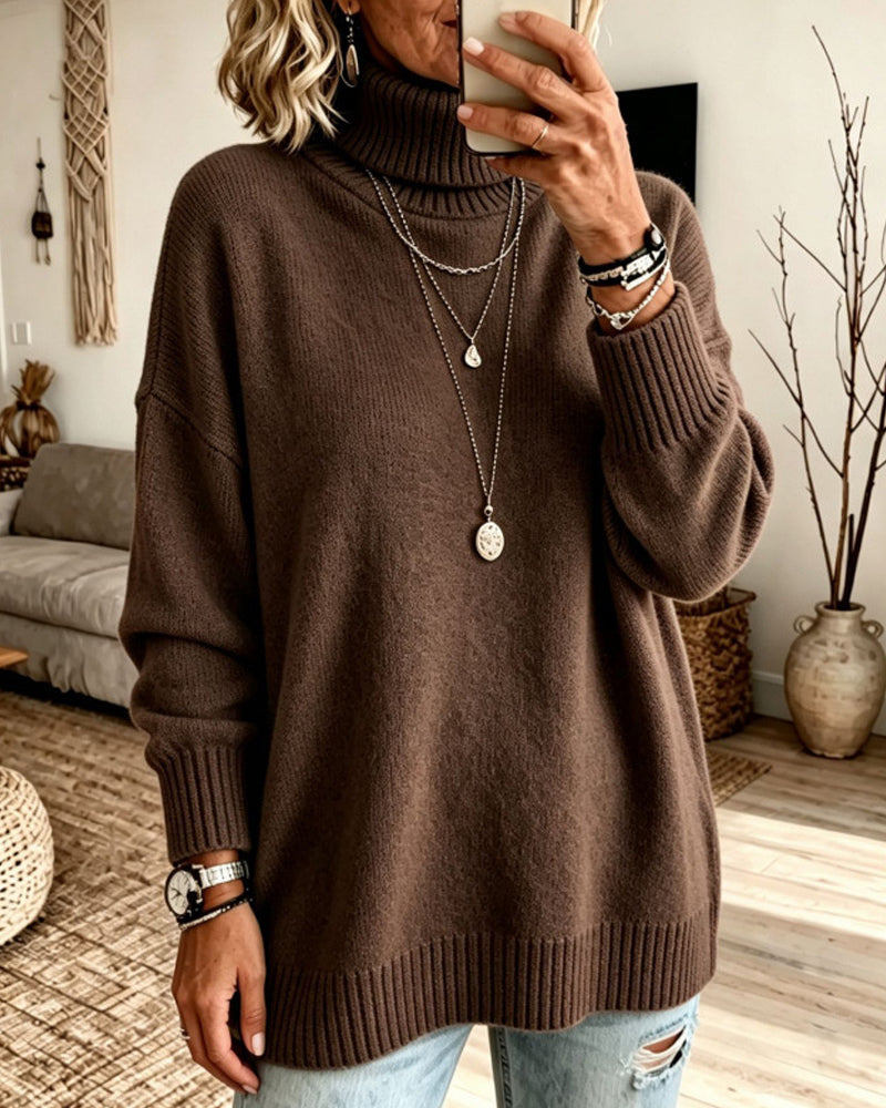 Pull-Over Col Haut Ample