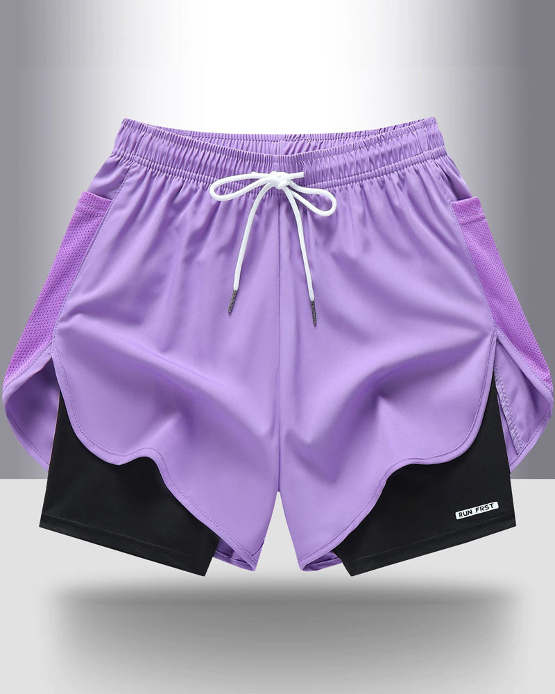 Shorts Respirant Séchage Rapide Double Couche