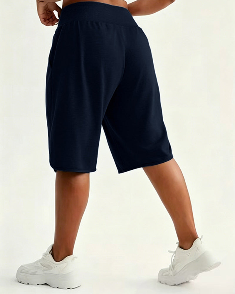 Shorts Taille Haute Jambes Larges