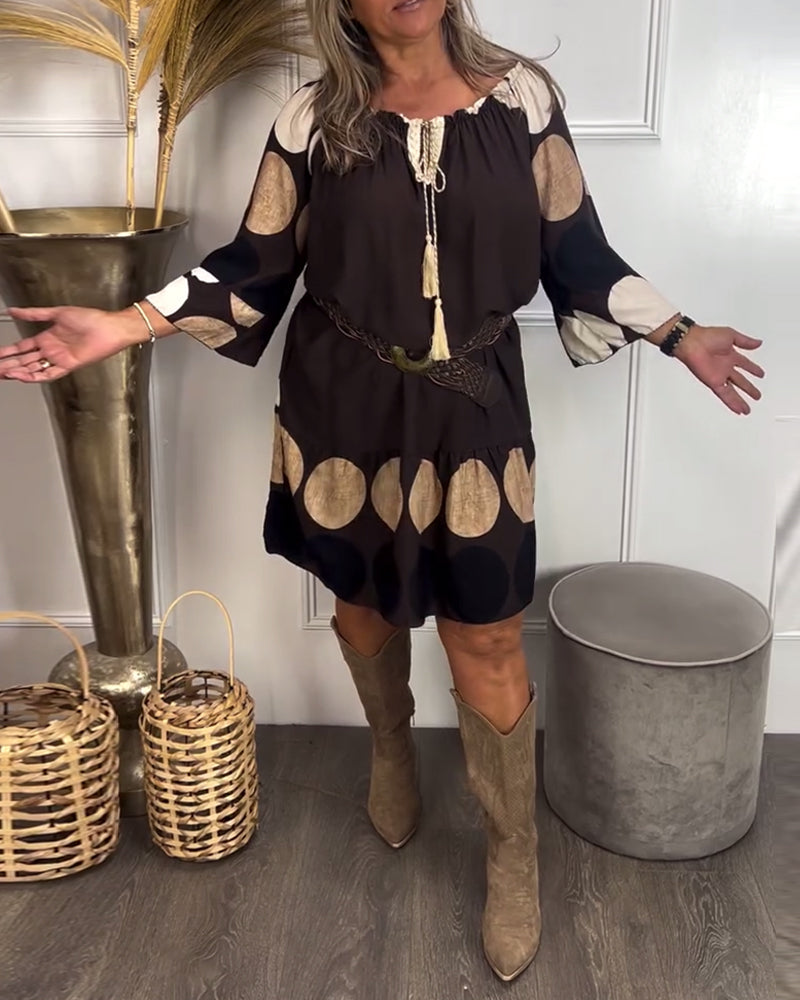 Robe À Nœud À Gland À Pois