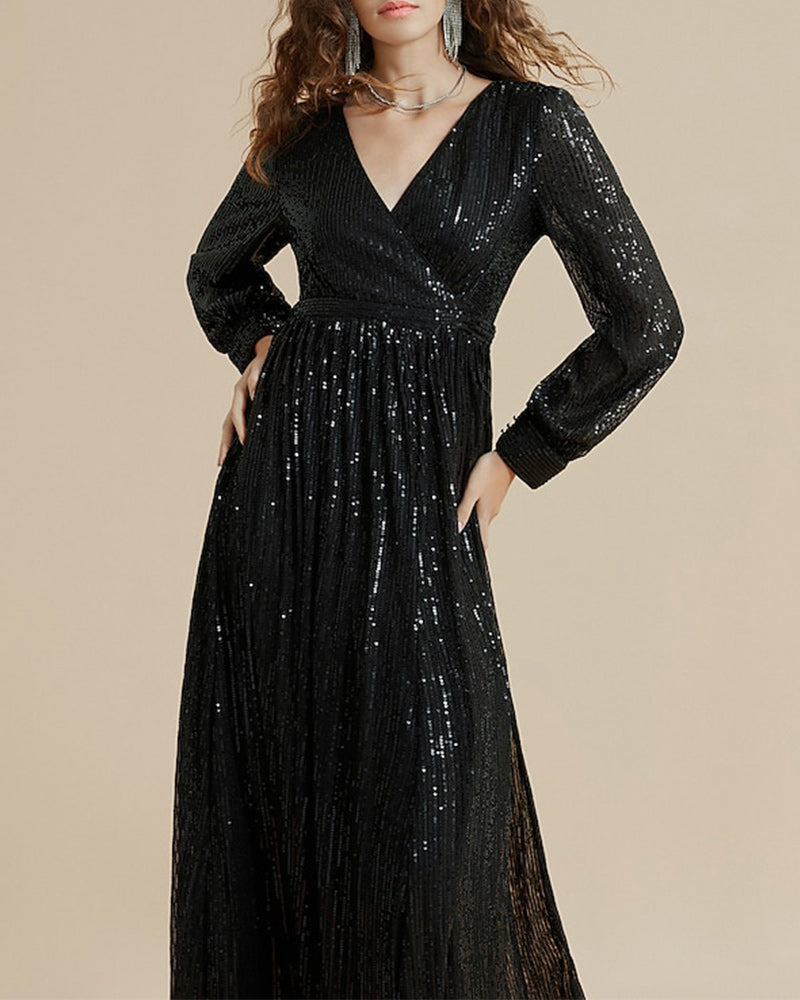 Robe avec paillettes et élégance