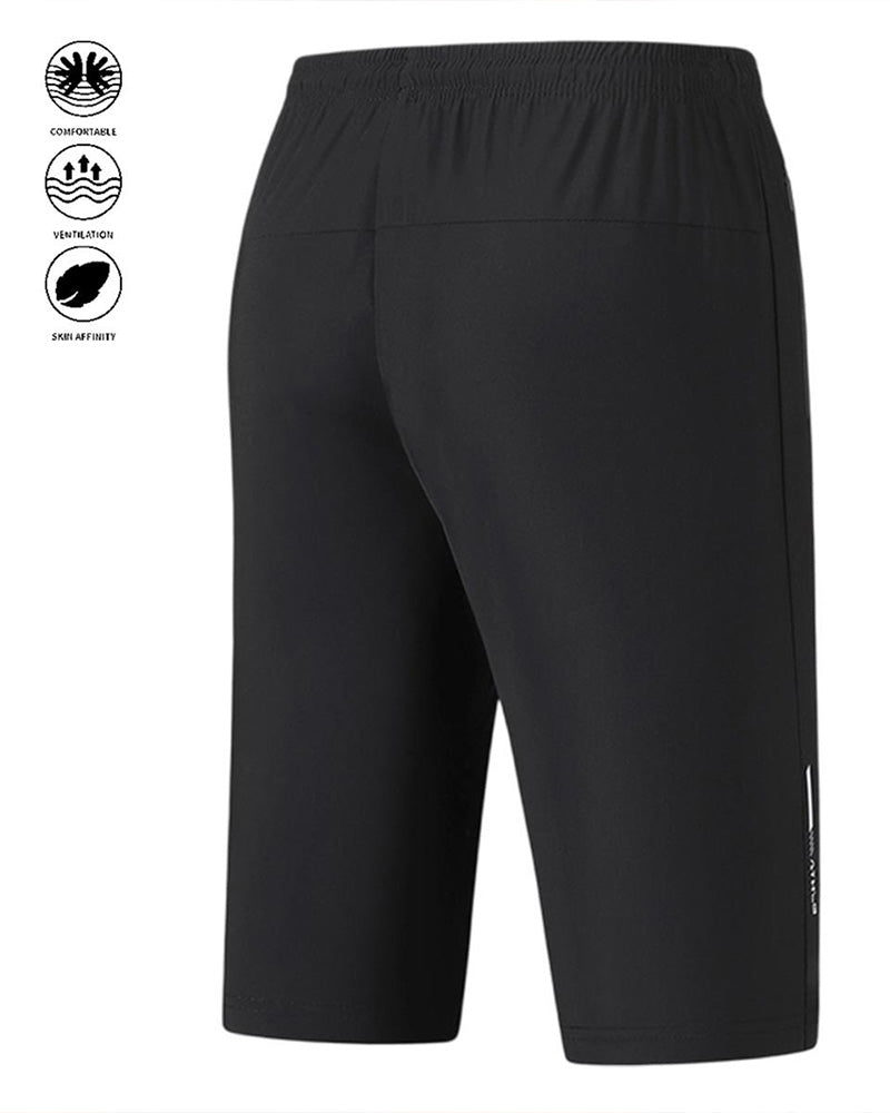 Pantalons Rafraîchissant Élastique Taille Cordons Séchage Rapide Actif