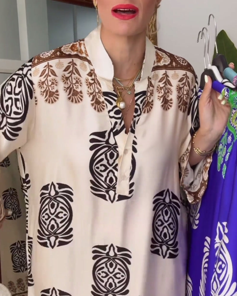 Robe de mode ample rétro