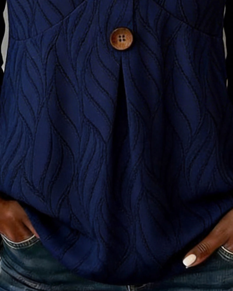 Blouse Texturée Avec Bordure À Volants