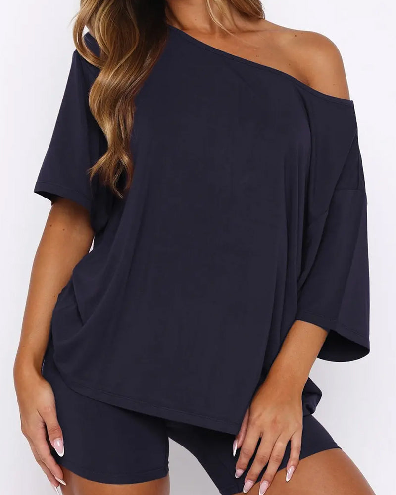 Ensemble Deux Pièces Texturé Uni