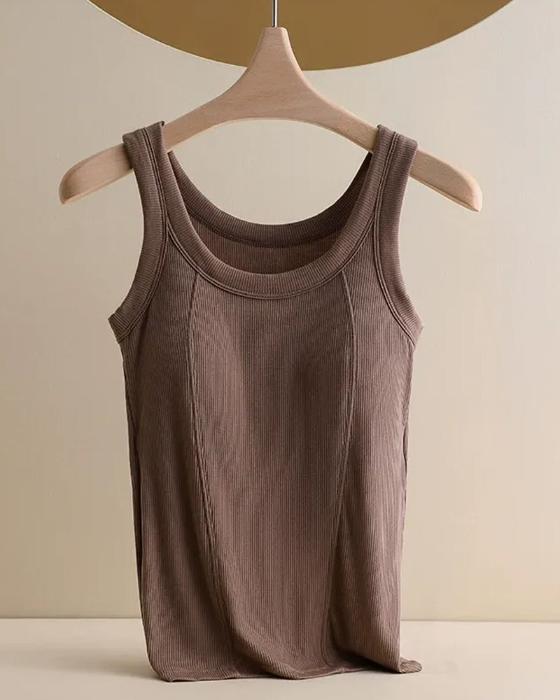 Top Cami Uni Avec Soutien‑Gorge Intégré