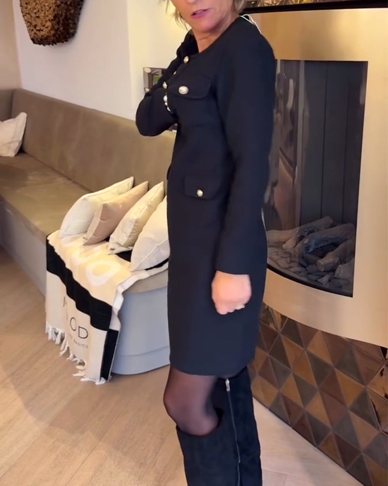 Robe Élégante Et Slim Dans Le Style Chanel