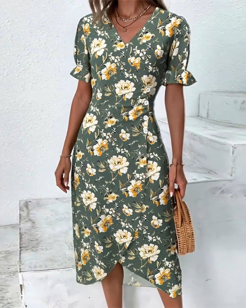 Robe En V Élégante Navetteur