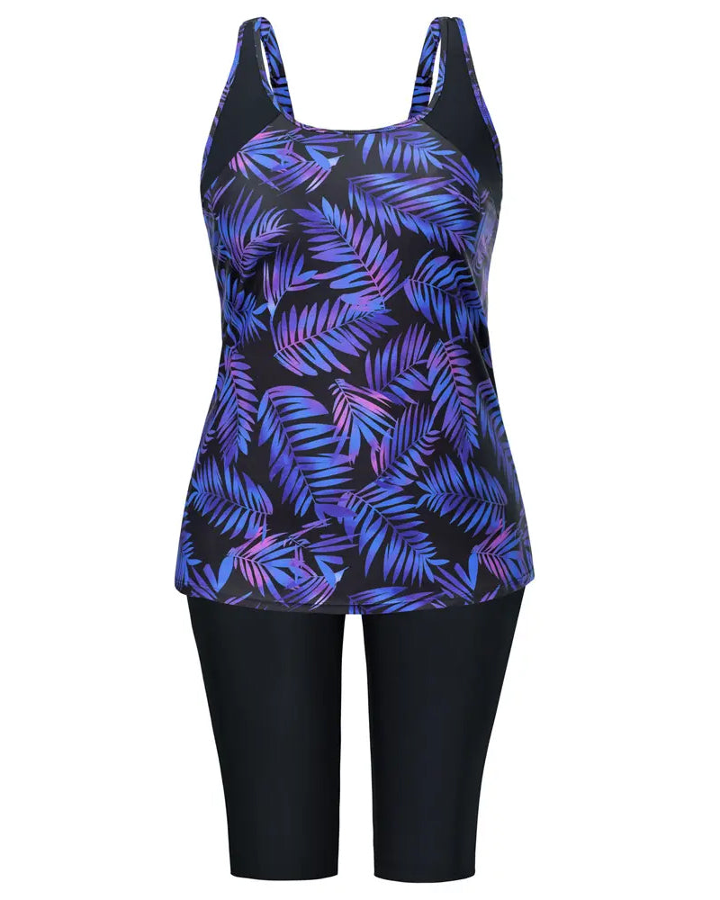 Tankini Vacances Imprimé Sans Manches