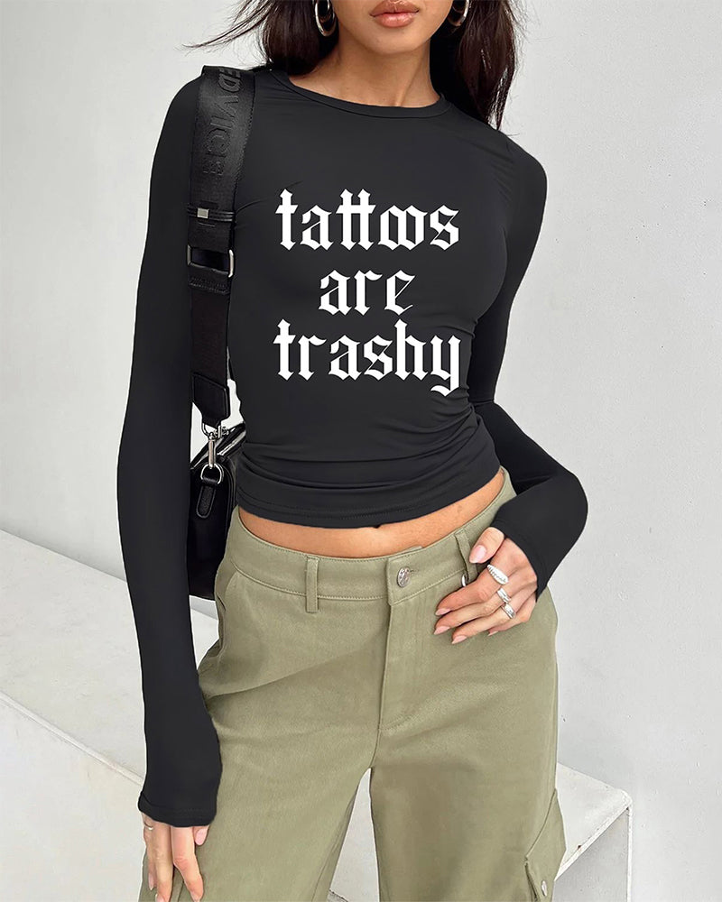 T-Shirt Manches Longues Ajustées