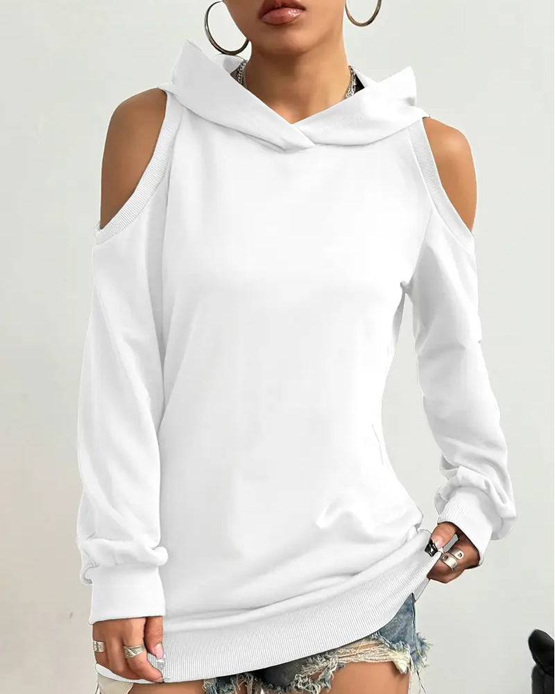 Sweat À Capuche Décolleté