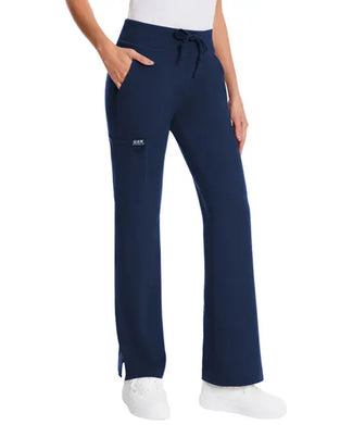 Pantalon Long Taille Haute À Cordon