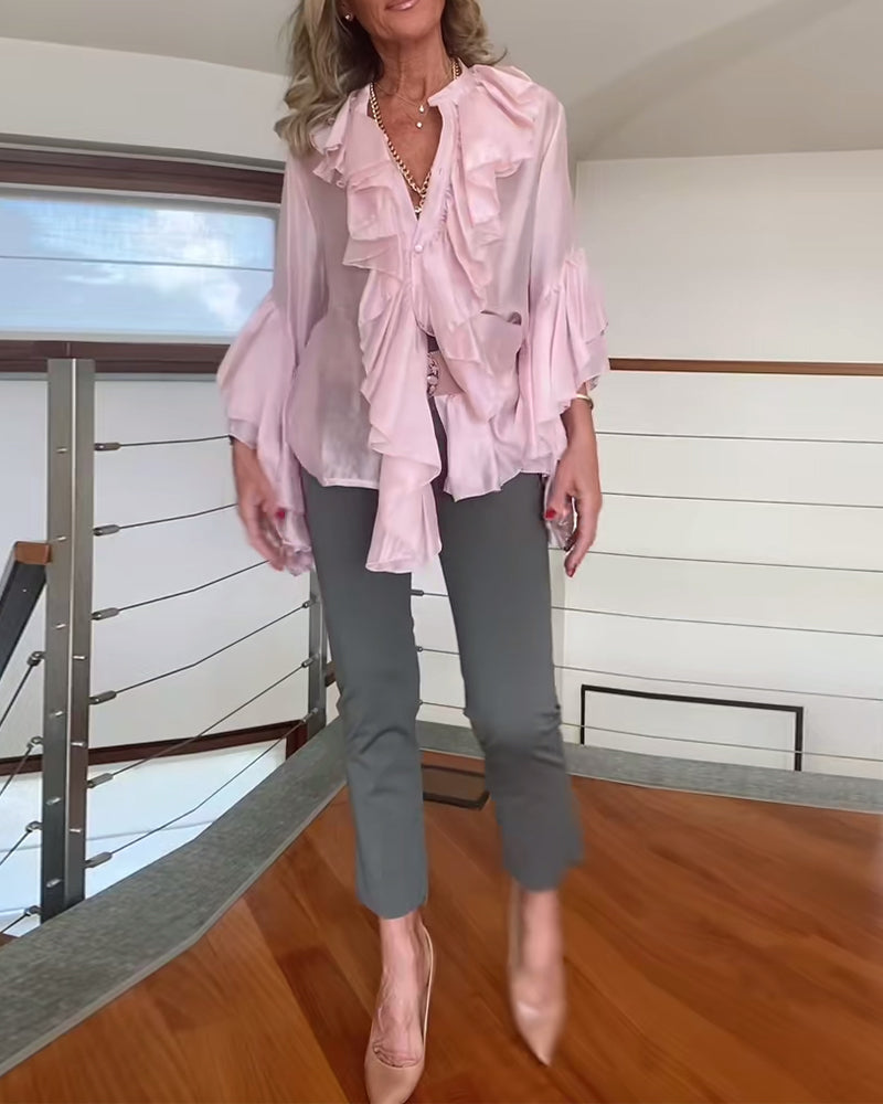 Blouse à la Mode à Volants