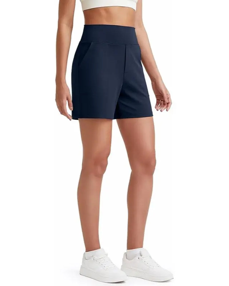 Short Taille Haute Athlétique Course
